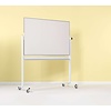 Smit-Visual Kantelbaar dubbelzijdig wit emailstalen whiteboard met onderstel, overige vijf afmetingen