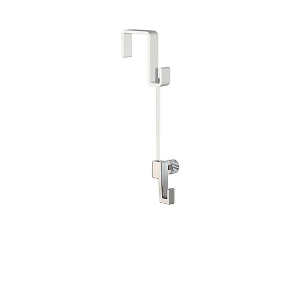 Ophanghaak voor een houten paneel met een dikte van 11mm. wit-2