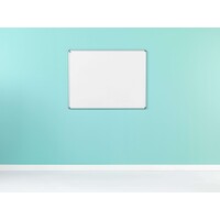 thumb-Whiteboard van wit emailstaal met Design profiel, afmeting: 90 x 120 cm.-5