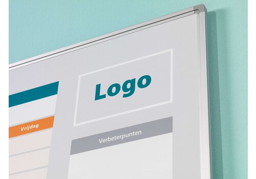 Whiteboard bedrukt naar eigen ontwerp 