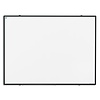 Smit-Visual Whiteboard van wit emailstaal met zwart Softline profiel, afmeting: 90 x 120 cm.