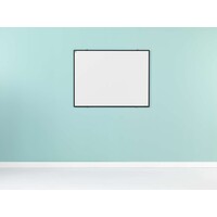 thumb-Whiteboard van wit emailstaal met zwart Softline profiel, afmeting: 100 x 150 cm.-1