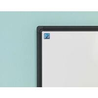 thumb-Whiteboard van wit emailstaal met zwart Softline profiel, overige 12 formaten-3