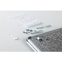 thumb-Silverboard DeLuxe whitebord met 16 mm. Design profiel, afmetingen: 100 x 200 cm.-4