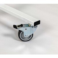 thumb-Kantelbaar dubbelzijdig whiteboard met eigen bedrukking en frame op wieltjes afmeting: 120 x 200 cm.-5