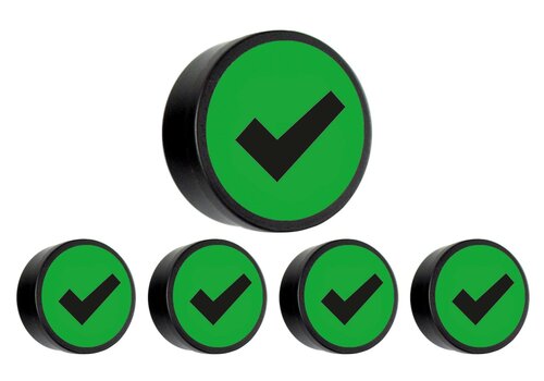Memo magneet groen - "Check" 