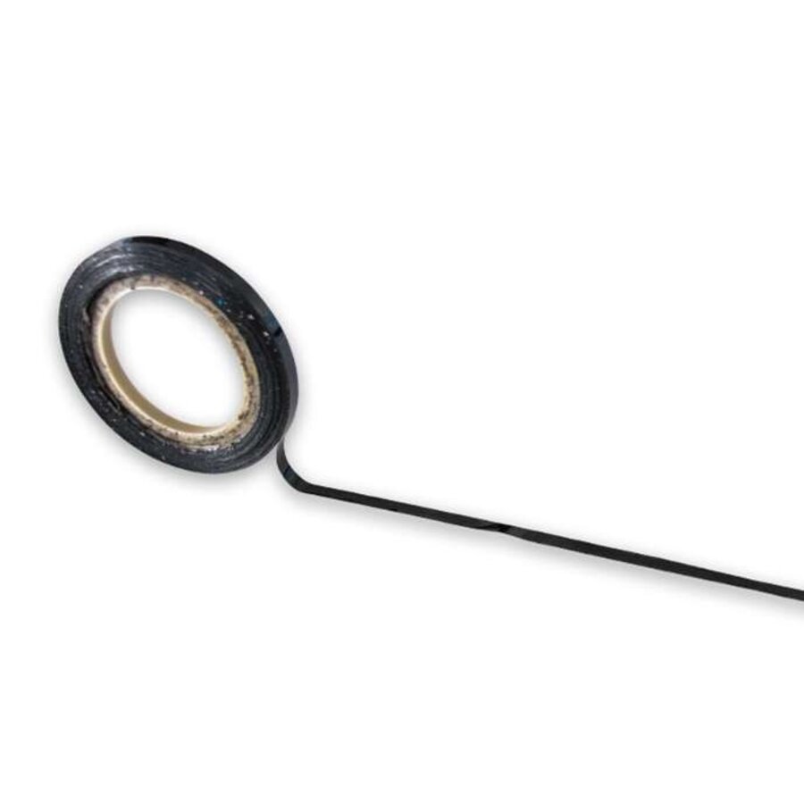Rol van 15 meter zwart magneetband voor het maken van een indeling op een planbord, breedte 20 mm.-1