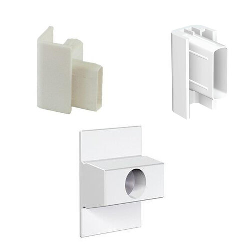 Montage set Click Rail wit - Ral 9016 | 10m. 