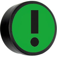 thumb-Memo magneet groen met het symbool "Uitroepteken" set van 5 stuks. Diameter 35 mm.-2