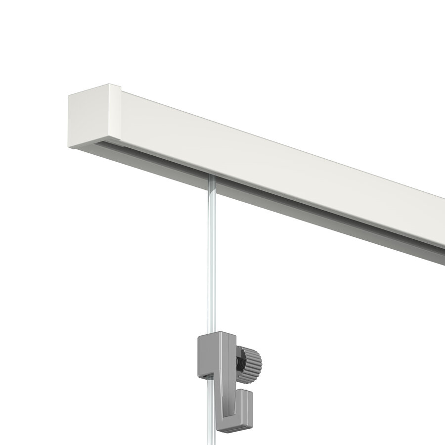 Eindkap voor Contour Rail, kleur wit-2