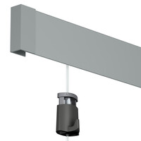 thumb-Eindkap voor Click Rail Pro, kleur aluminium (grijs)-2