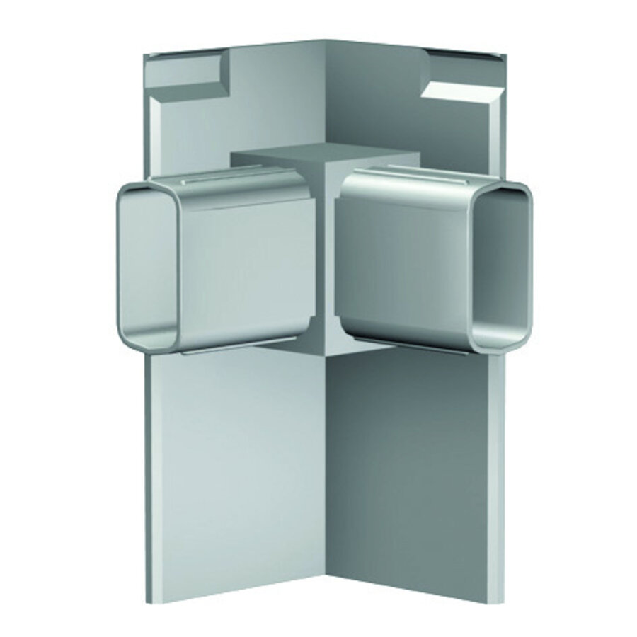 Eindkap voor Click Rail Pro, kleur aluminium (grijs)-3