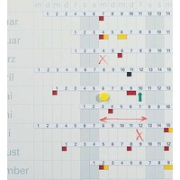 thumb-Ronde gele memo magneten met een diameter van 10 mm. | 10 stuks-2