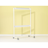 thumb-Verrijdbaar wit metalen onderstel voor drie-, en vijfvlaks bord-2