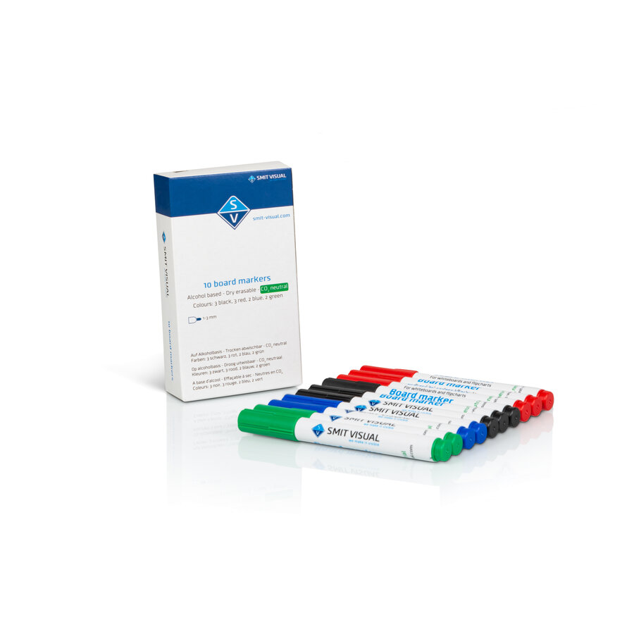 Stifthouder voor stiften of marker voor op een whiteboard of stalen wand-2