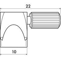 thumb-Artiteq schilderij ophanghaak, rond messing max. 5 kg.-3