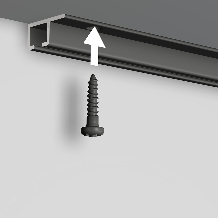 120 schroeven voor de montage van 15 meter Top Rail zwart-2