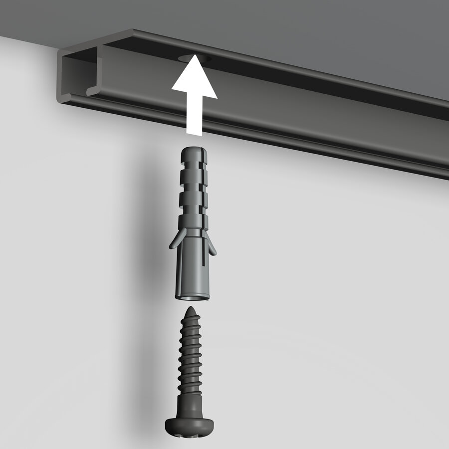 80 schroeven de montage van 10 meter Top Rail zwart-2