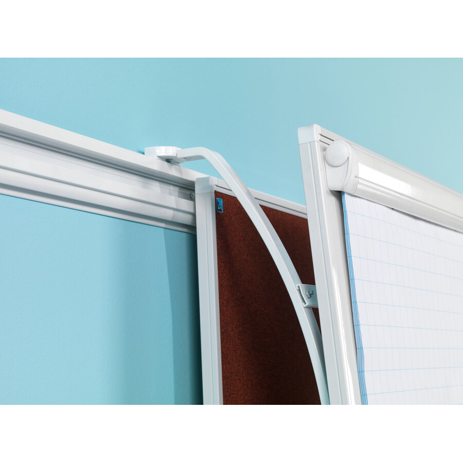 Whiteboard wit emailstaal met PartnerLine profiel afm. 90 x 180 cm.-3