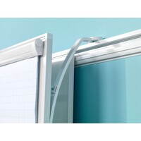 thumb-Whiteboard wit emailstaal met PartnerLine profiel afm. 90 x 120 cm.-3