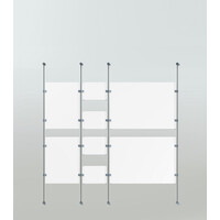 thumb-Artiteq Display IT - dubbele RVS klem voor bevestiging van 2 displays horizontaal-3