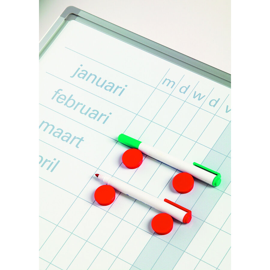 Horizontale cijferstrips voor jaarplanner, set voor 12 maanden-2