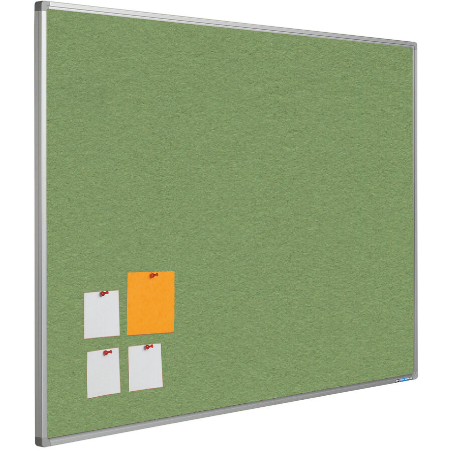 Prikbord Bulletin met Softline profiel en montage set. Kleur 2213 - Baby Lettuce-1