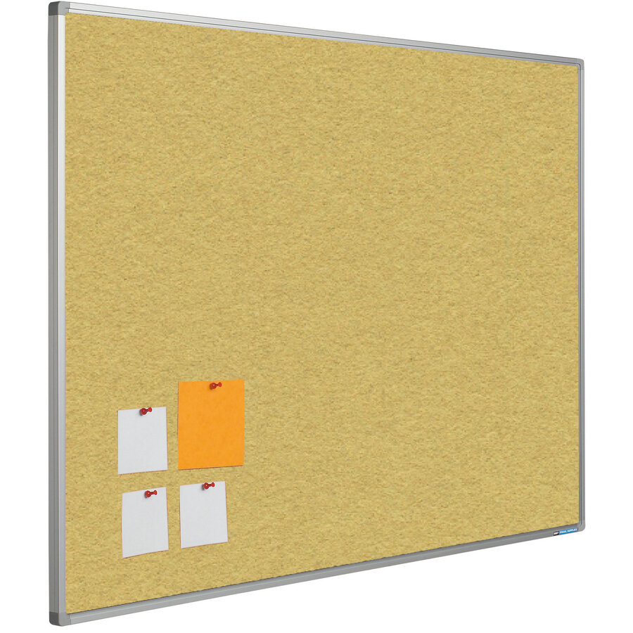 Prikbord Bulletin met Softline profiel en montage set. Kleur 2212 - Pineapple-1
