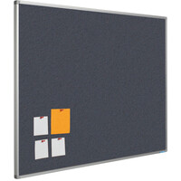 thumb-Prikbord Bulletin met Softline profiel en montage set. Kleur 2204 - Poppy Seed-1