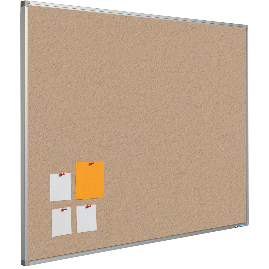 Prikbord Bulletin met Softline profiel en montage set. Kleur 2186 - Blanched almon-1