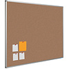 Smit-Visual Prikbord Bulletin met Softline profiel en montage set. Kleur 2166 - Nutmeg Spice