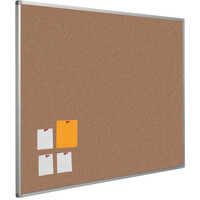 thumb-Prikbord Bulletin met Softline profiel en montage set. Kleur 2166 - Nutmeg Spice-1