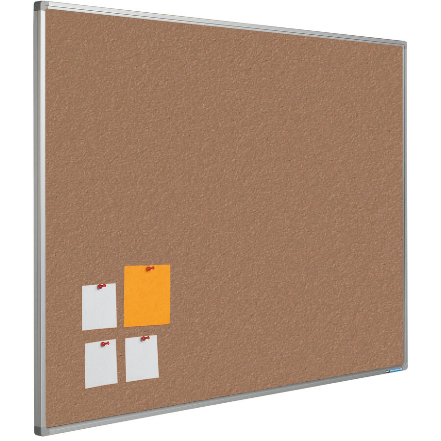 Prikbord Bulletin met Softline profiel en montage set. Kleur 2166 - Nutmeg Spice-1