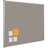 Smit-Visual Prikbord Bulletin met Softline profiel en montage set. Kleur 2182 - Duck Egg