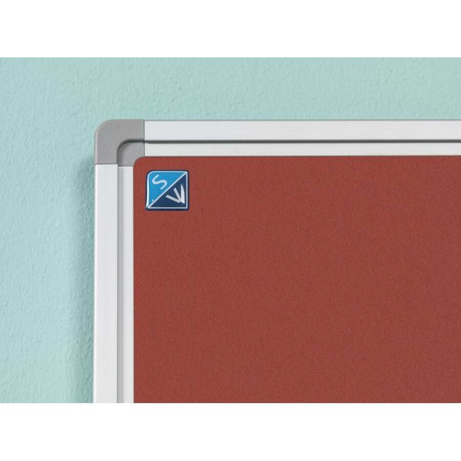 Prikbord Bulletin, kleur rood-2210, afmeting 90 x 120 cm.-3