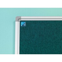 thumb-Prikbord Camira vilt, groen-blauw met alu Softline profiel in 6 afm..-2