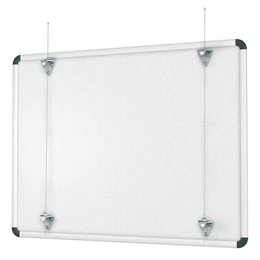 Prikbord Camira vilt, lichtbruin met alu Softline profiel in 6 afm.-3