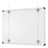 thumb-Prikbord Camira vilt, zacht paars met alu Softline profiel in 6 afm.-3