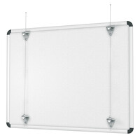 thumb-Prikbord Camira vilt, helder blauw met alu Softline profiel in 6 afm.-5