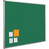 Smit-Visual Prikbord Camira vilt, groen met alu Softline profiel