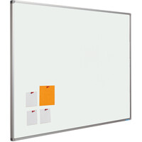 thumb-Prikbord Camira vilt, wit met alu Softline profiel in 6 afm.-1