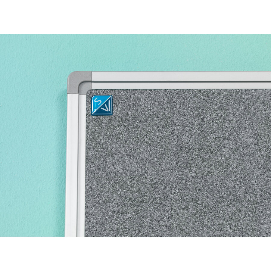 Prikbord Camira vilt, oranje, met alu Softline profiel in 6 afm.-2