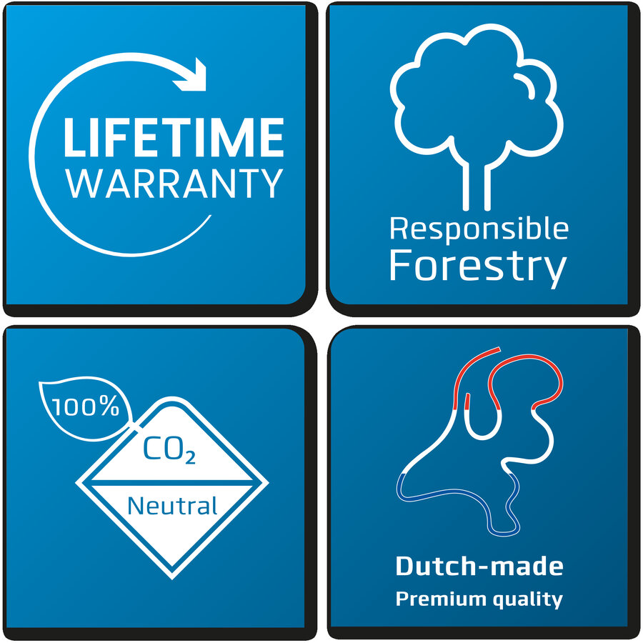 Prikbord Camira vilt, zacht blauw met alu Softline profiel in 6 afm.-2