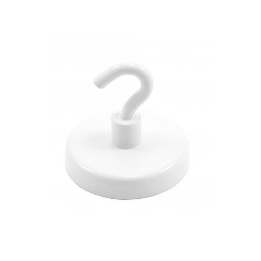 Ronde plafondmagneet met ophanghaak, max. draagkracht 28 kg. Diameter 57 mm.-2