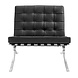 Modern Armchair Barcelona Black Leather Modern Armchair Barcelona Black Leather