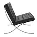 Modern Armchair Barcelona Black Leather Modern Armchair Barcelona Black Leather