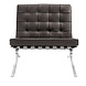 Modern Armchair Barcelona Brown Leather Modern Armchair Barcelona Brown Leather