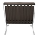 Modern Armchair Barcelona Brown Leather Modern Armchair Barcelona Brown Leather