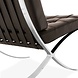 Modern Armchair Barcelona Brown Leather Modern Armchair Barcelona Brown Leather