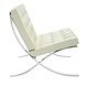 Modern Armchair Barcelona Cream Leather Modern Armchair Barcelona Cream Leather